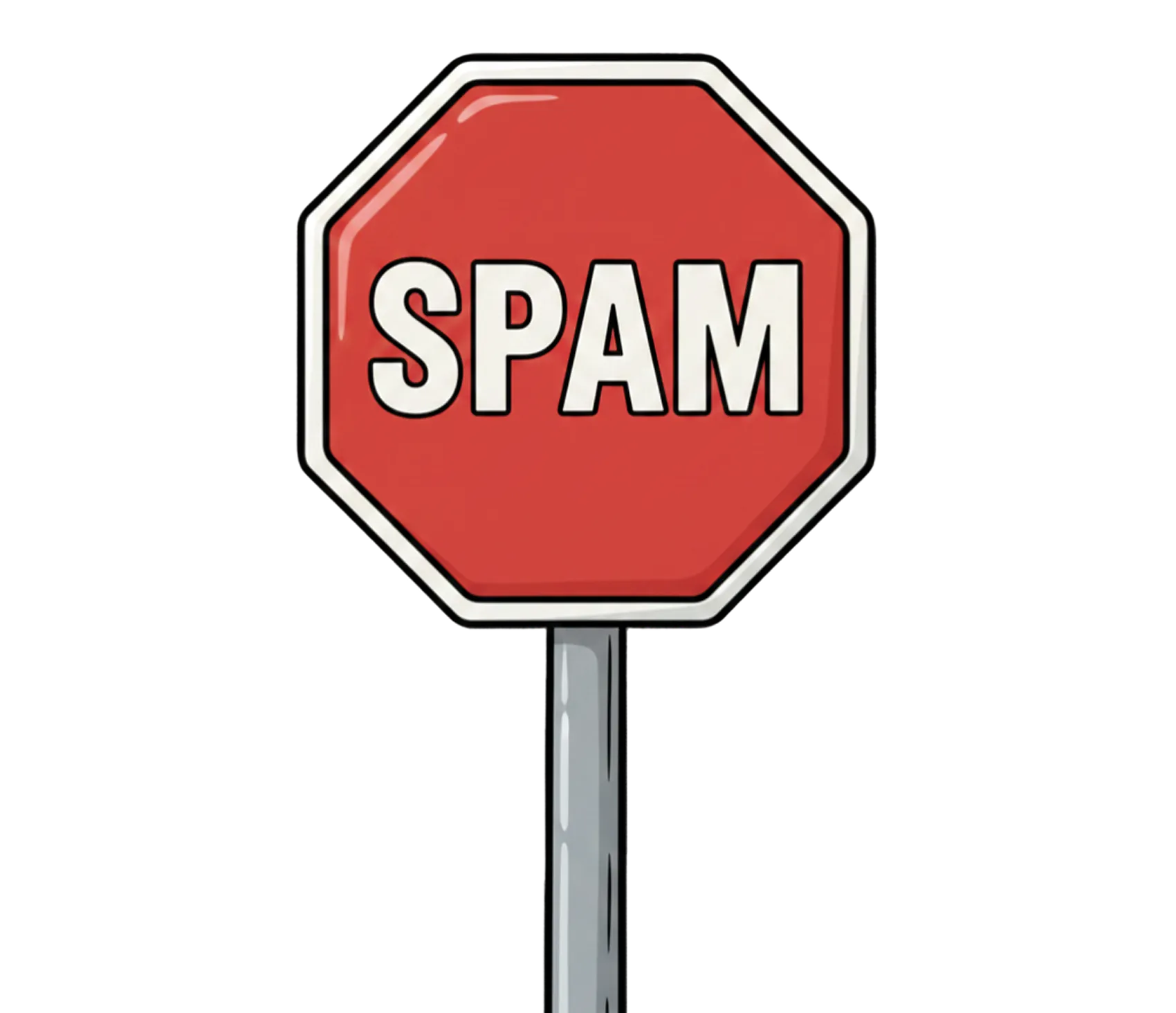 Spam filter sign