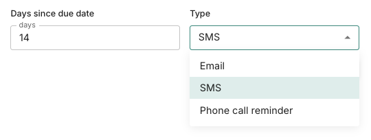 Adding an SMS step to a reminder sequence in Trove